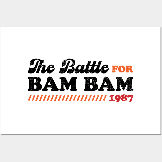 The Battle for Bam Bam Wall Art by Mark Out Market